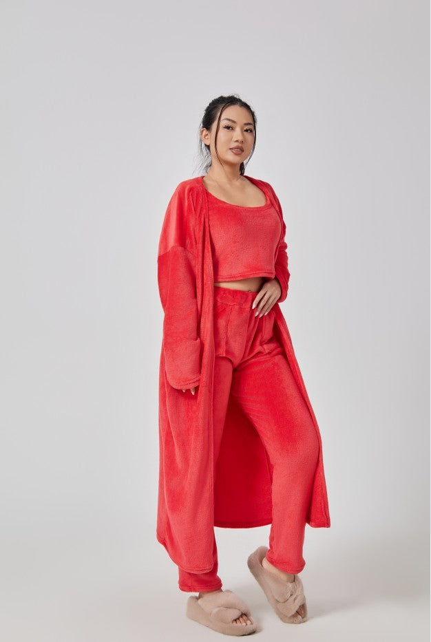Women’s 3-Piece Cozy Pajama Lounge Set