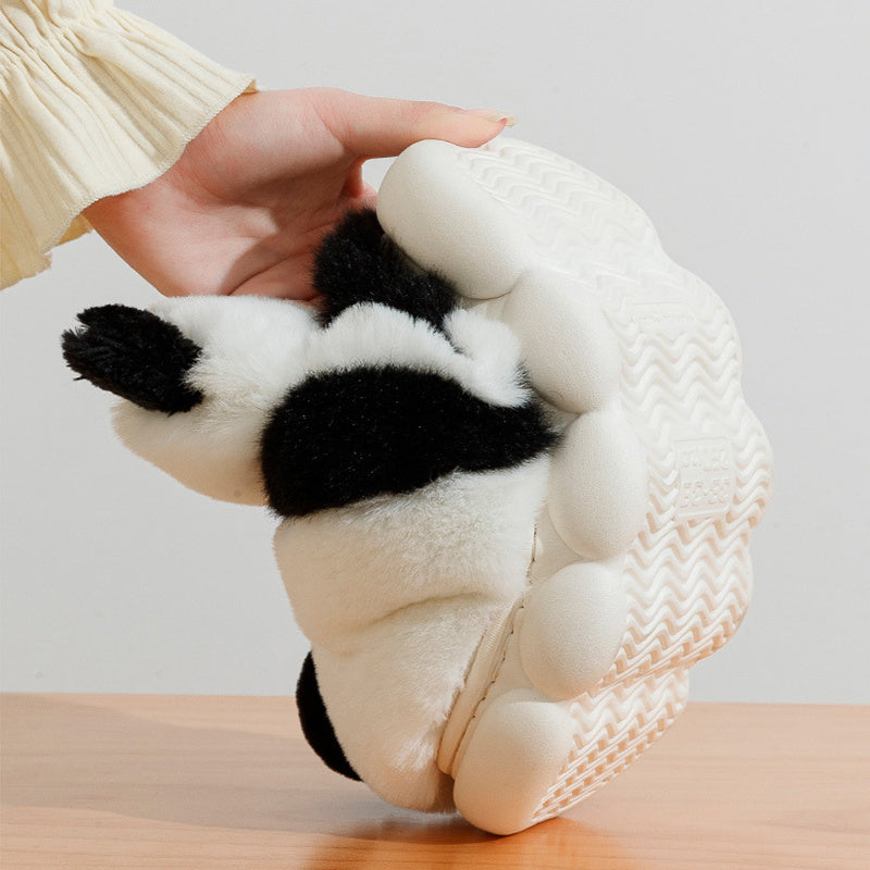 Cute Panda Plush Winter Slippers