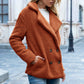Loose Lapel Fluffy Winter Coat