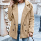 Loose Lapel Fluffy Winter Coat