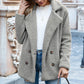 Loose Lapel Fluffy Winter Coat