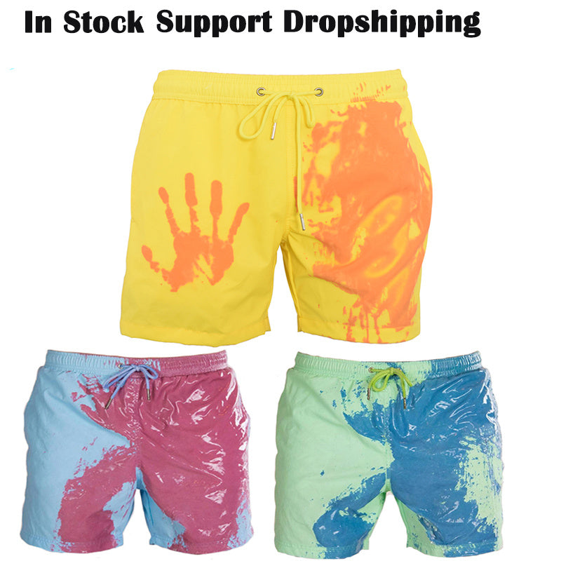 Magical Color-Changing Men’s Beach Shorts