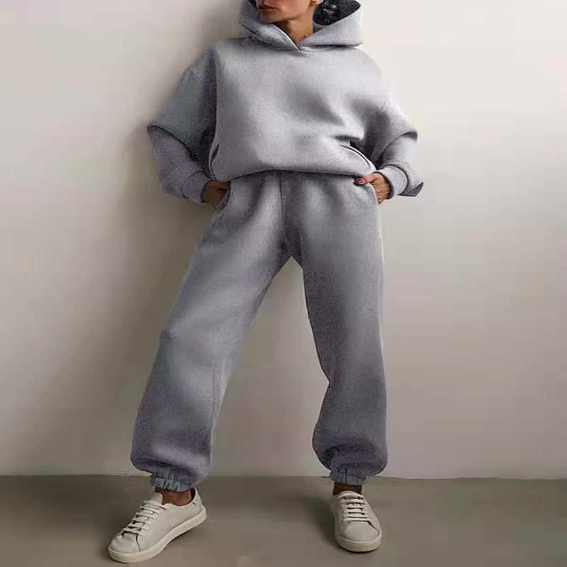 Women's Casual Two-Piece Hoodie Tracksuit
