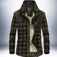 Thicken Warm Fleece Plaid Jacket