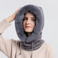 Women’s Winter Plush Hat with Scarf