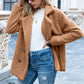 Loose Lapel Fluffy Winter Coat