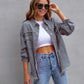 Fashion Ripped Shirt Jacket