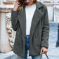 Loose Lapel Fluffy Winter Coat