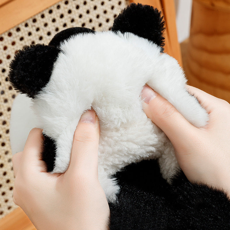 Cute Panda Plush Winter Slippers