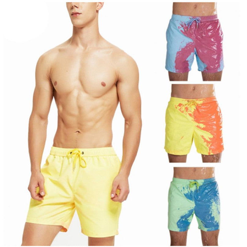Magical Color-Changing Men’s Beach Shorts