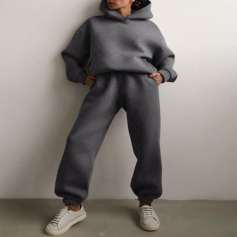Women's Casual Two-Piece Hoodie Tracksuit