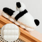 Cute Panda Plush Winter Slippers