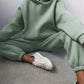 Women's Casual Two-Piece Hoodie Tracksuit