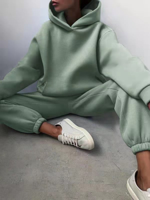 Women's Casual Two-Piece Hoodie Tracksuit