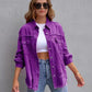 Fashion Ripped Shirt Jacket