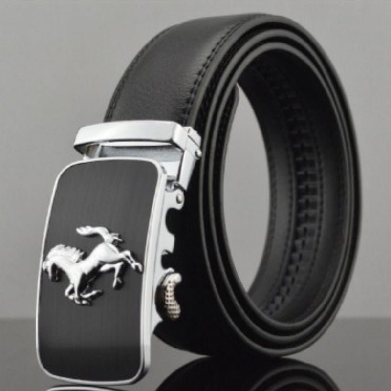 Men’s Automatic Buckle Leather Belt