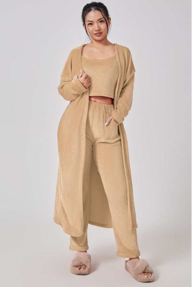 Women’s 3-Piece Cozy Pajama Lounge Set