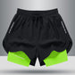 Double-Layer Drawstring Sports Shorts